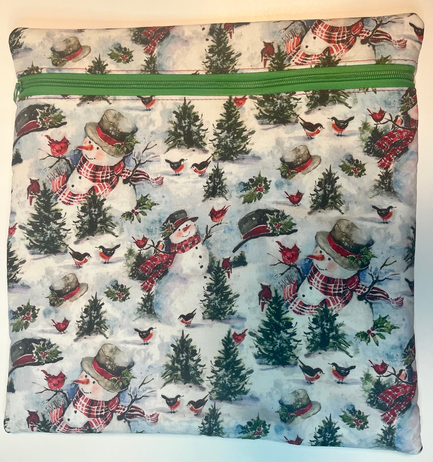 Project Bag for Cross Stitch Christmas w/Snowman