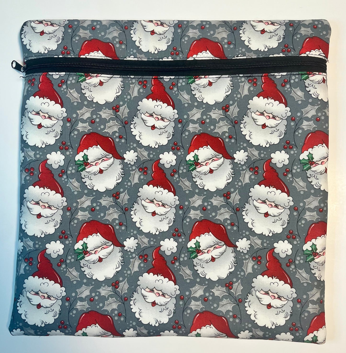 Project Bag for Cross Stitch Christmas w/Santa Claus