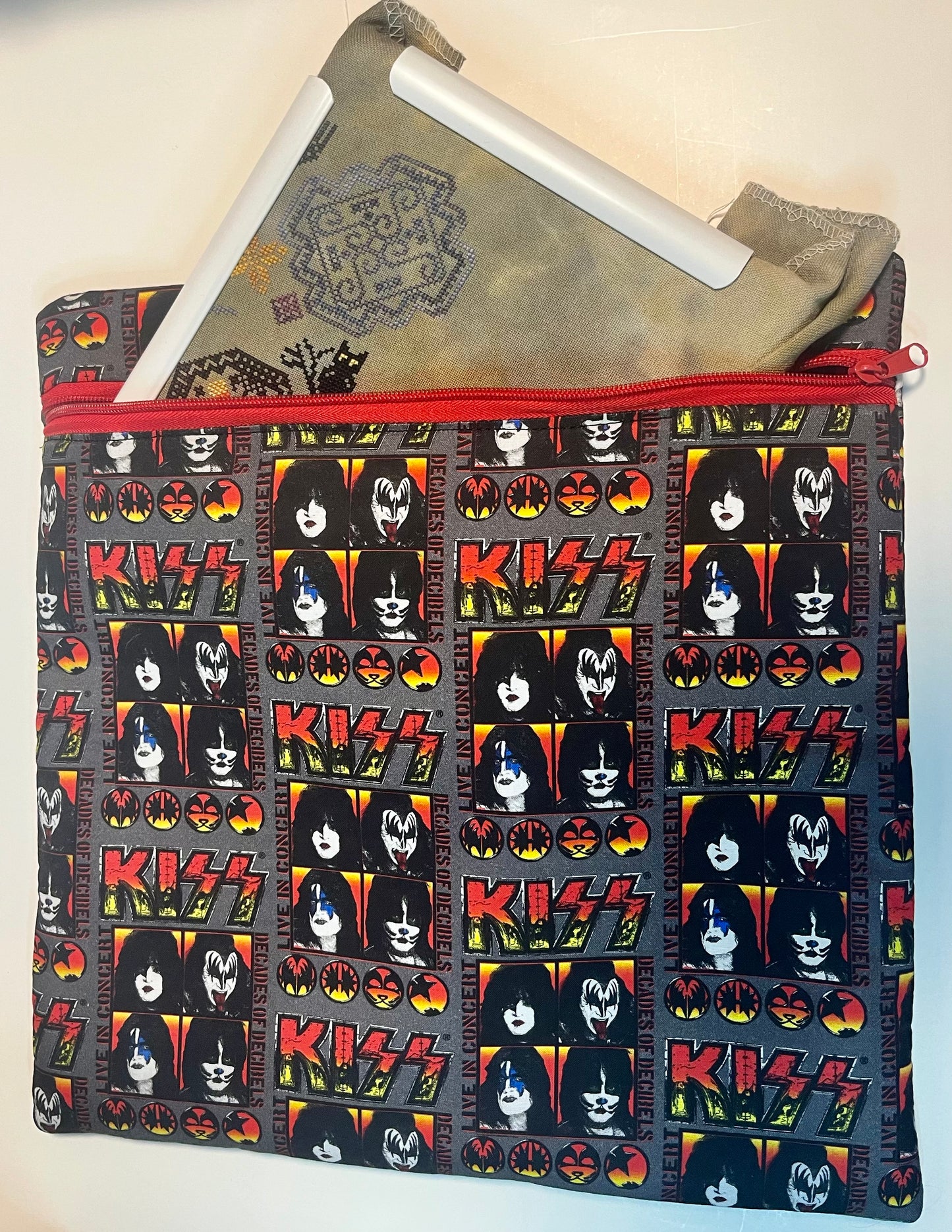 Project Bag for Cross Stitch with Rock Stars