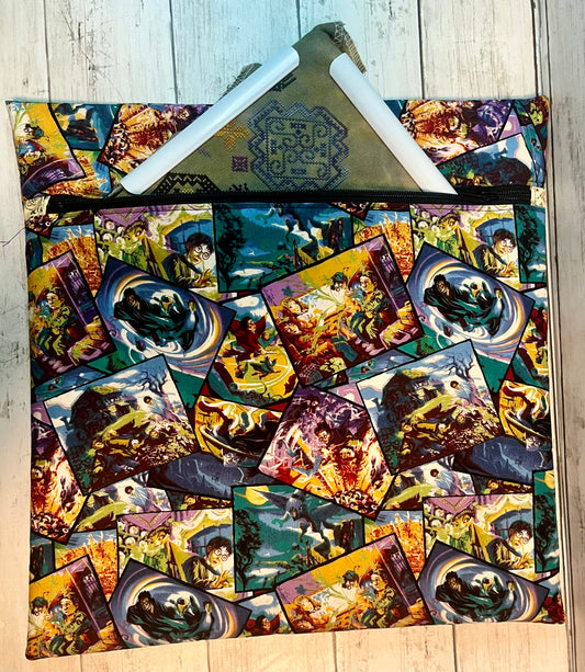 Project Bag for Cross Stitch with wizards