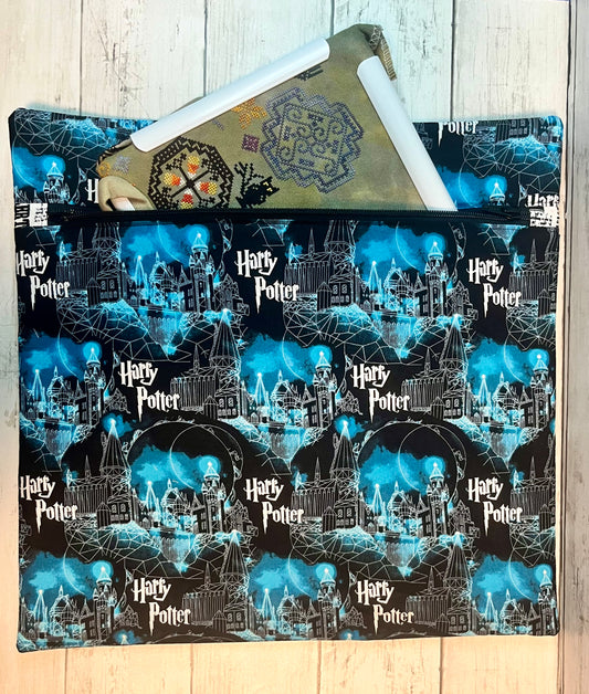 Project Bag for Cross Stitch with wizards